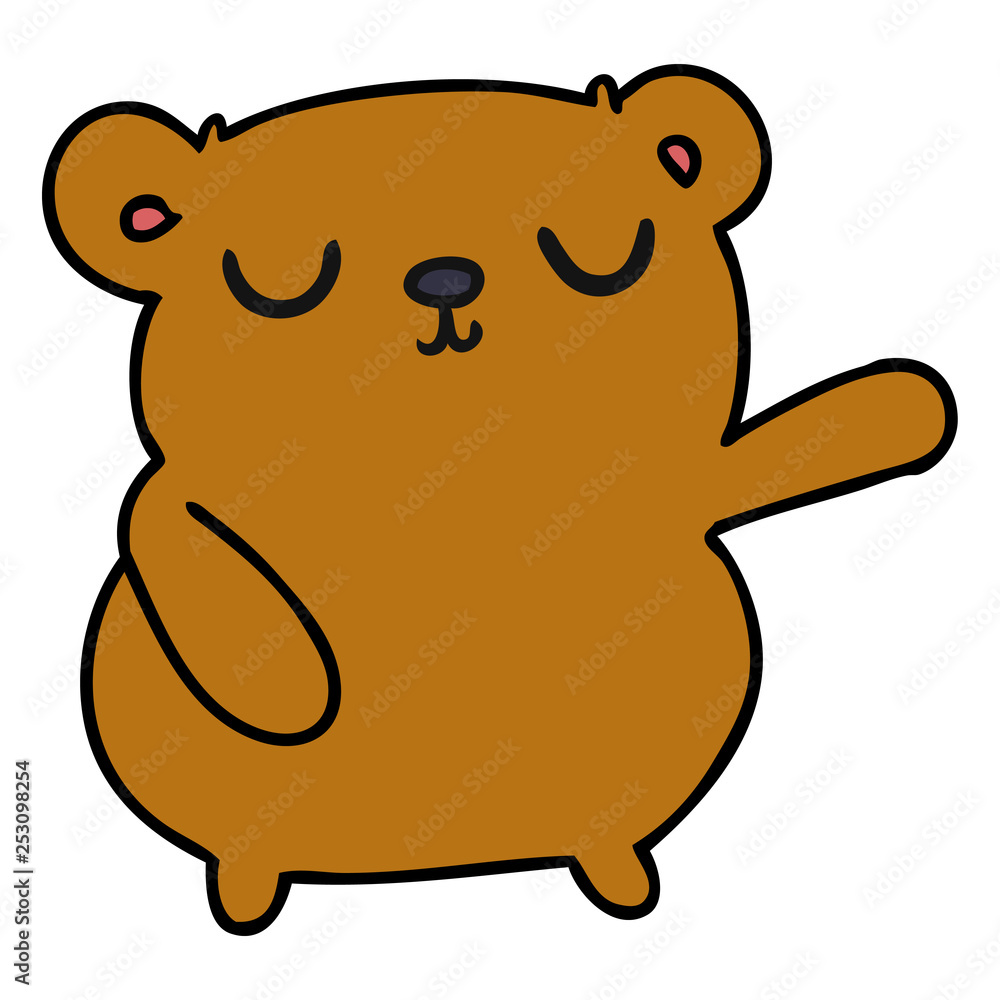 Fototapeta premium cartoon of a cute bear