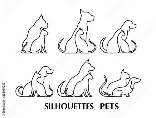 Icon dog and cat