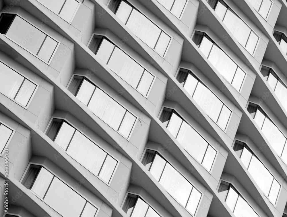 Architecture of window building modern style - monochrome Architecture of window building modern style - monochrome