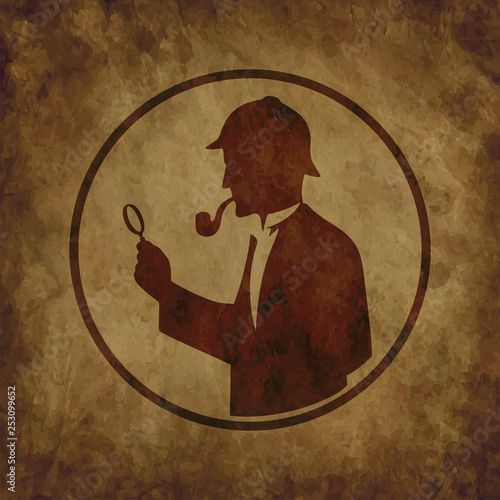 Icon of the detective with a magnifying glass.