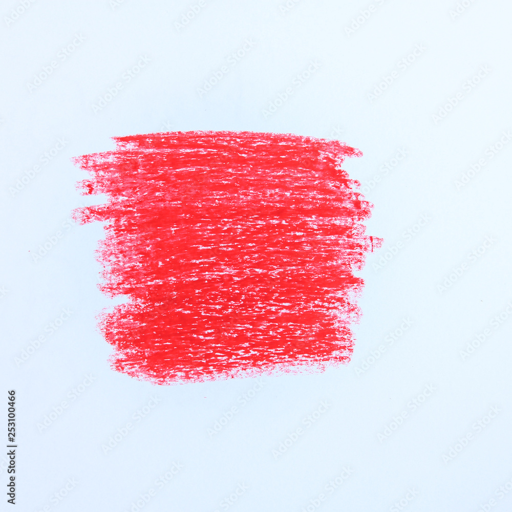 Red marker paint texture isolated on white background Red marker paint texture isolated on white background