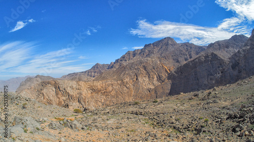 Fantastic mountain landscape. Ru'us al Jibal. Al Hajar Moutains. Musandam. Oman © Szymon Bartosz