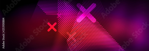 Shiny glowing lights neon color design background