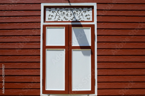 old wooden window