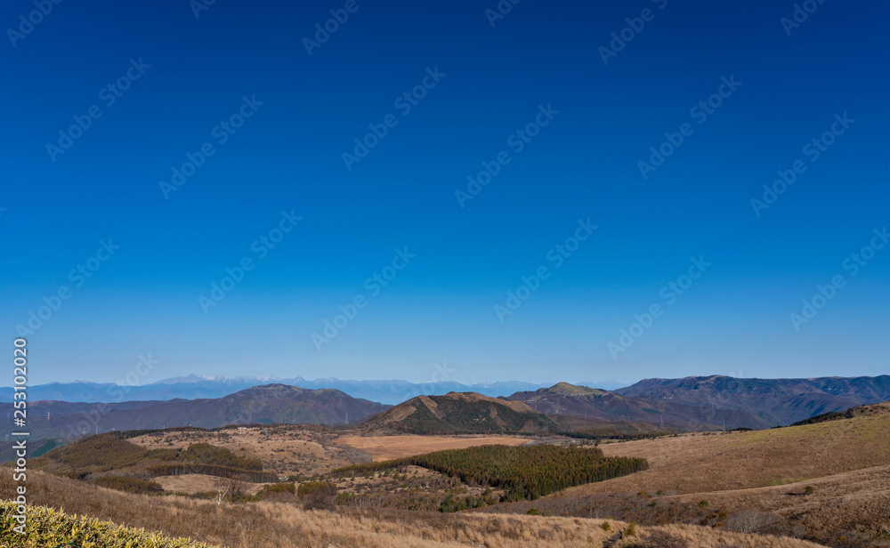 霧ヶ峰　秋の風景