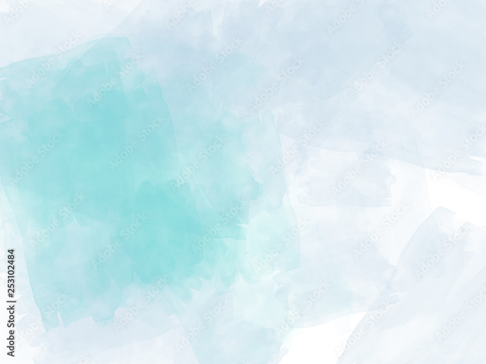 Fototapeta premium Abstract soft colorful watercolor illustration painting background.