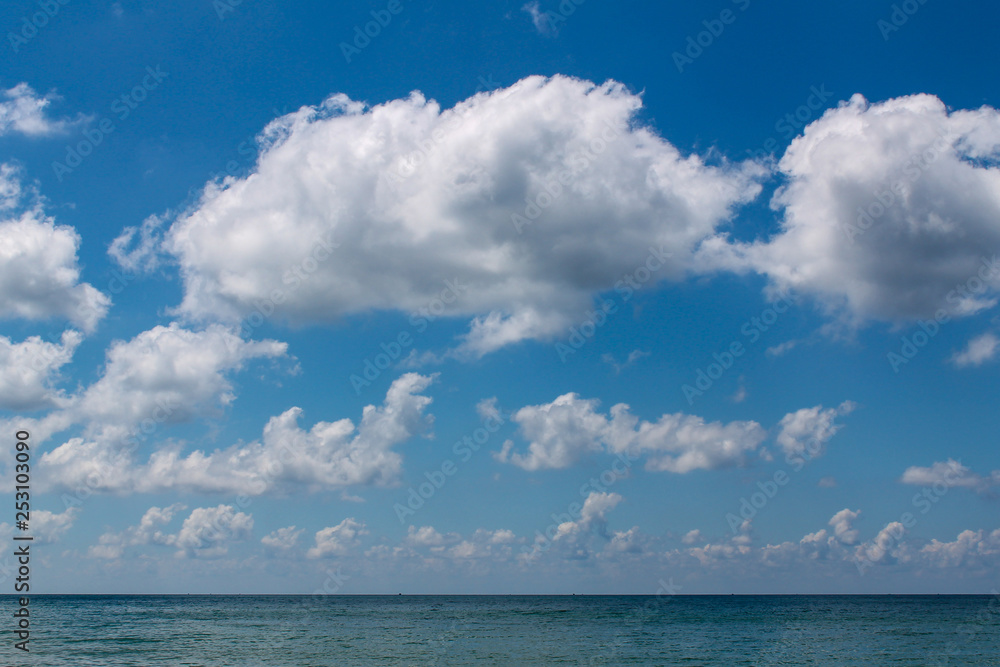 clouds and sea