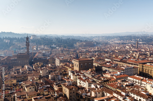aerial view of florence take from duome of florence