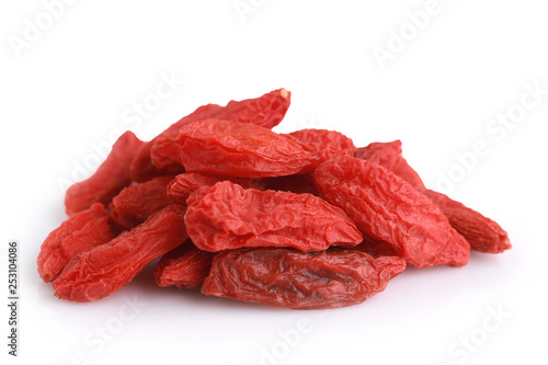 Chinese herb - Goji berry, Wolfberry isolated on white
