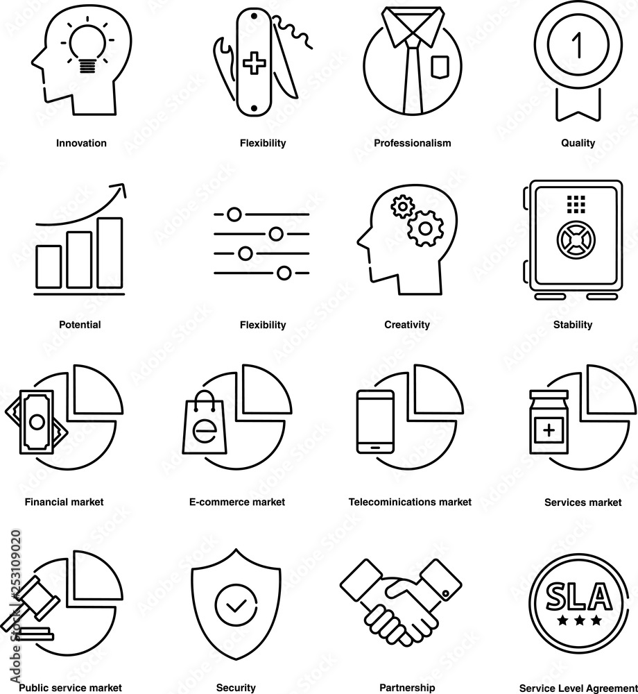 Set of buisness oriented icons for general use. Great for corporate presentations, videos and animations. Designed for IT, data storage, data center, marketing and software companies. Set of buisness oriented icons for general use. Great for corporate presentations, videos and animations. Designed for IT, data storage, data center, marketing and software companies.