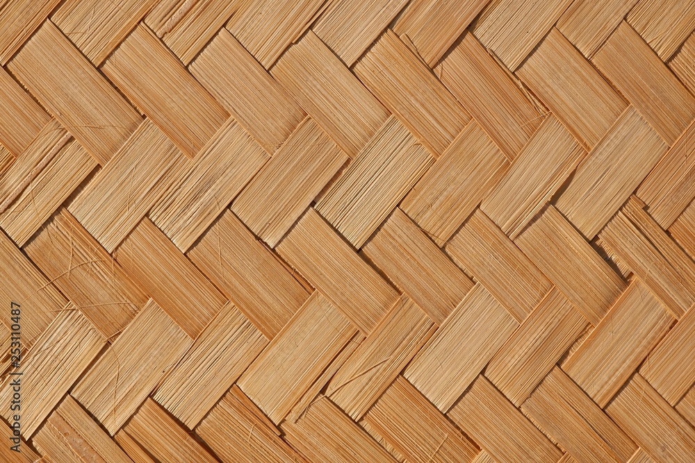 Traditional handicraft weave bamboo wood pattern background Traditional handicraft weave bamboo wood pattern background