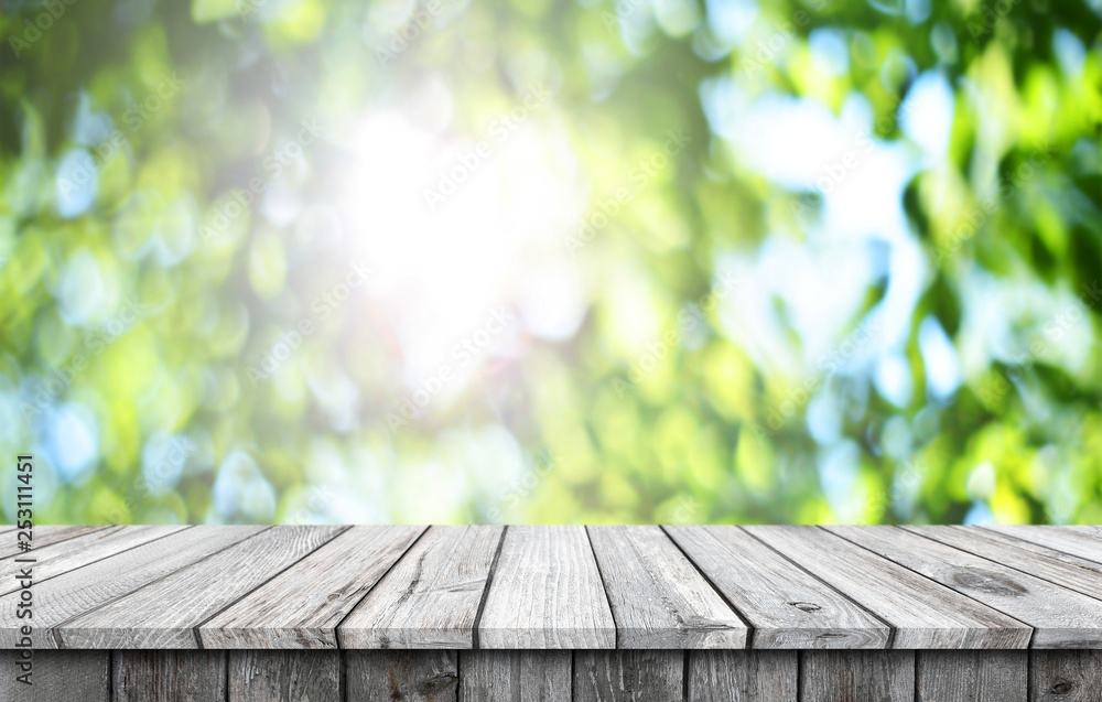 Empty wooden table background Empty wooden table background