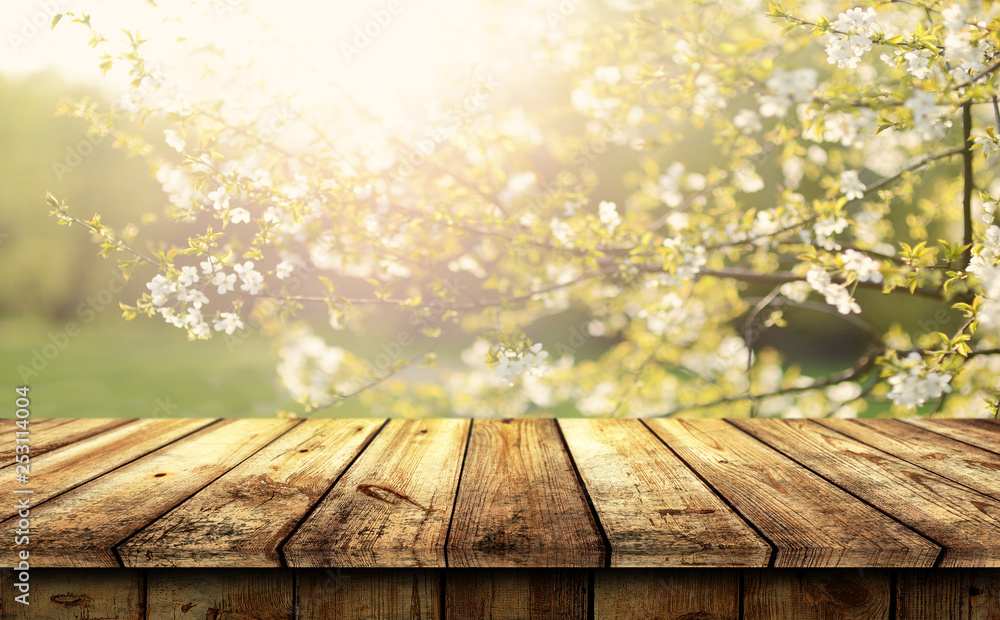 Empty wooden table background Empty wooden table background