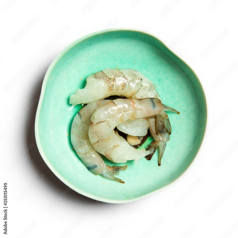 Black Tiger Prawn isolated on white background. Black Tiger Prawn isolated on white background.