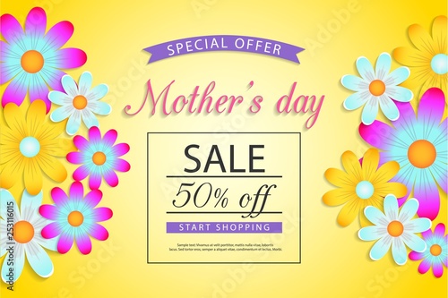Mother's day sale (off, discount, vaucher, brochure)