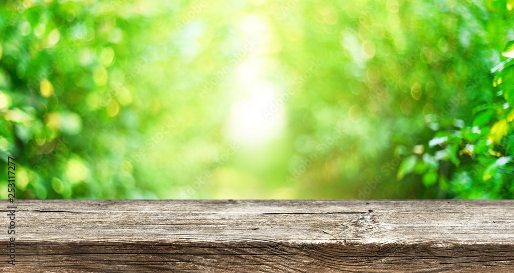 Empty wooden table background Empty wooden table background
