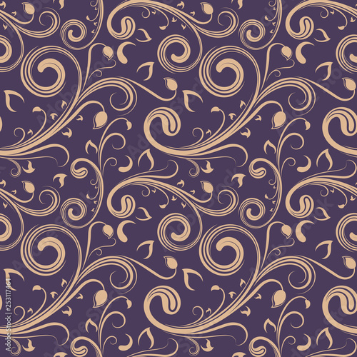 Seamless floral vector background