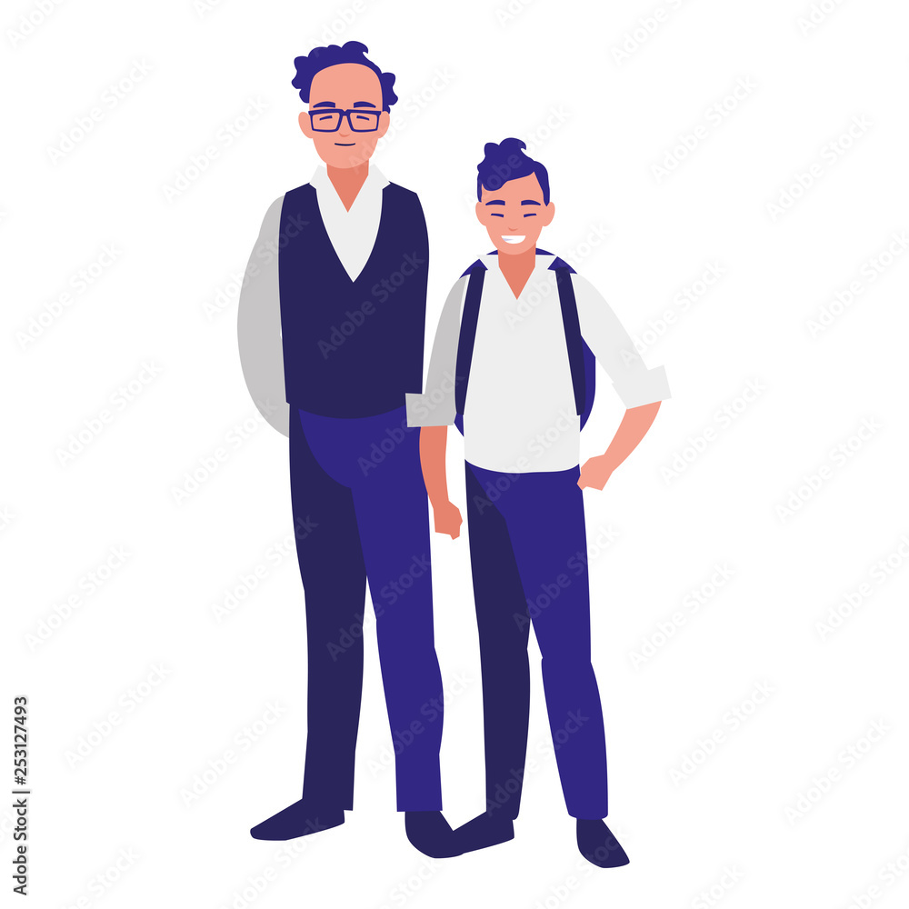 father with son characters father with son characters