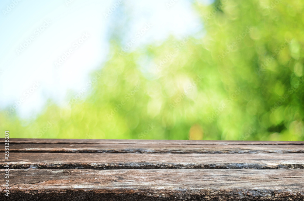 Empty wooden table background Empty wooden table background