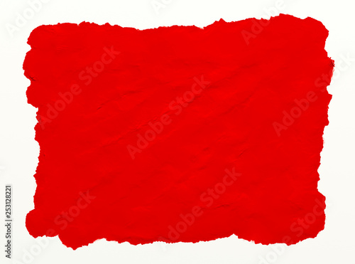 Wallpaper Mural A rectangular canvas or wall, painted with a bright red color, gouache-like technique. Place your own text. Torontodigital.ca