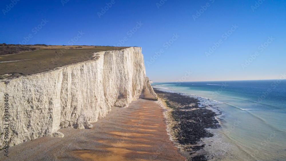 Cuckmere Haven Beach at Seven Sisters England