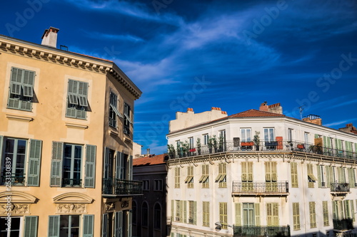 Wohnhäuser in Nizza, Frankreich