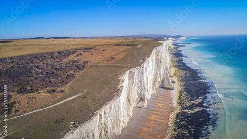 Cuckmere Haven Beach at Seven Sisters England