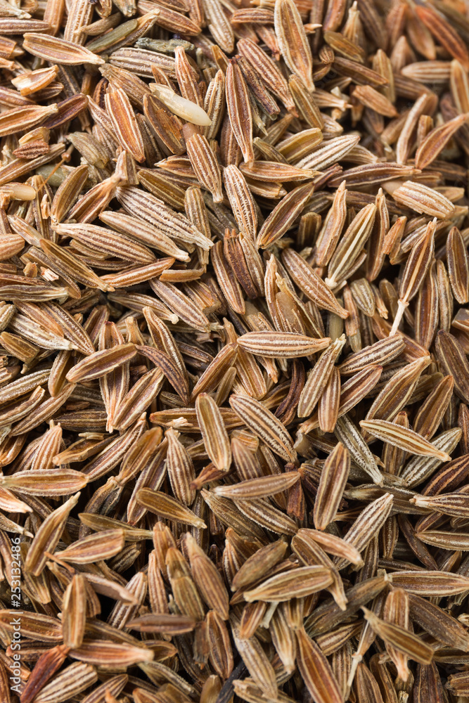 Cumin fragrant spice dry seeds. Textured food background. Top view Cumin fragrant spice dry seeds. Textured food background. Top view