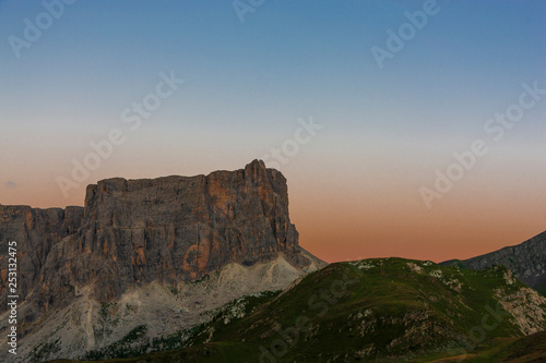 Mount Formin in Dolomites