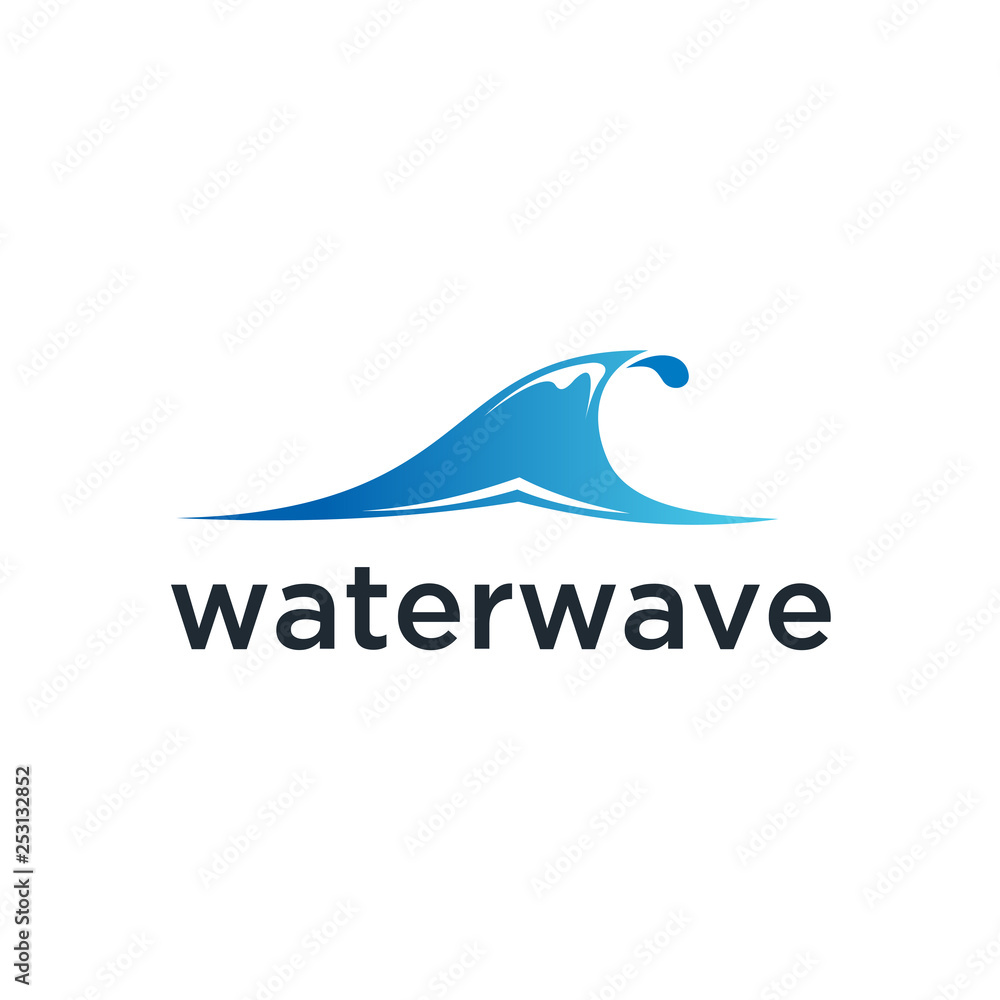 Water Wave Logo abstract vector template. Aqua icon. sea ocean Logo design inspiration Water Wave Logo abstract vector template. Aqua icon. sea ocean Logo design inspiration