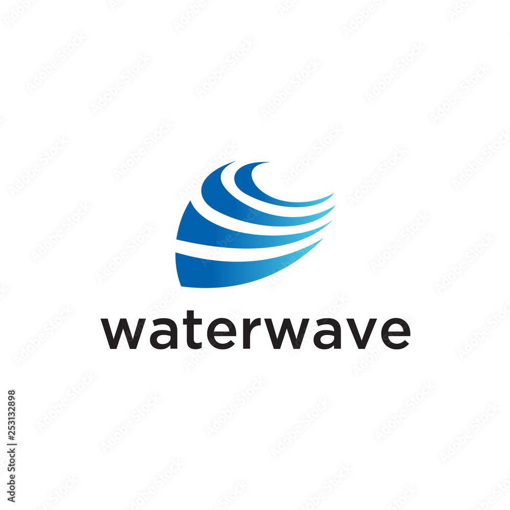 Water Wave Logo abstract vector template. Aqua icon. sea ocean Logo design inspiration