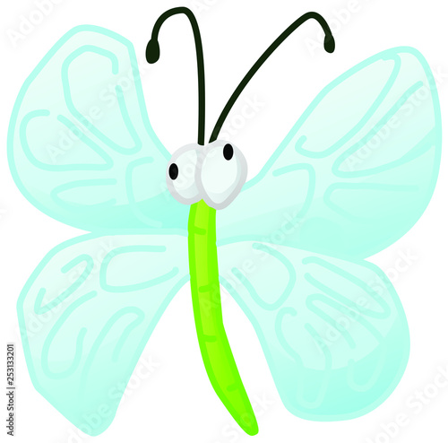 Winged Bug Cartoon Character