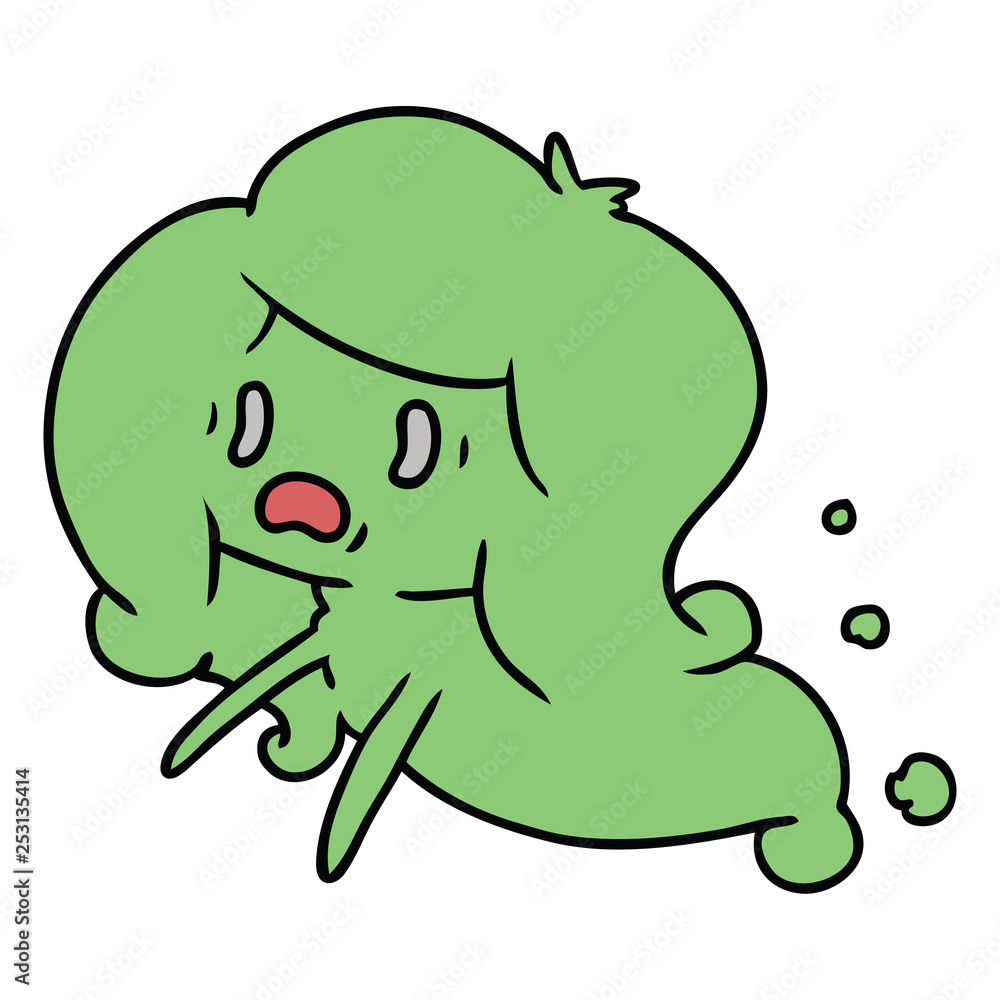 cartoon of kawaii scary ghost cartoon of kawaii scary ghost