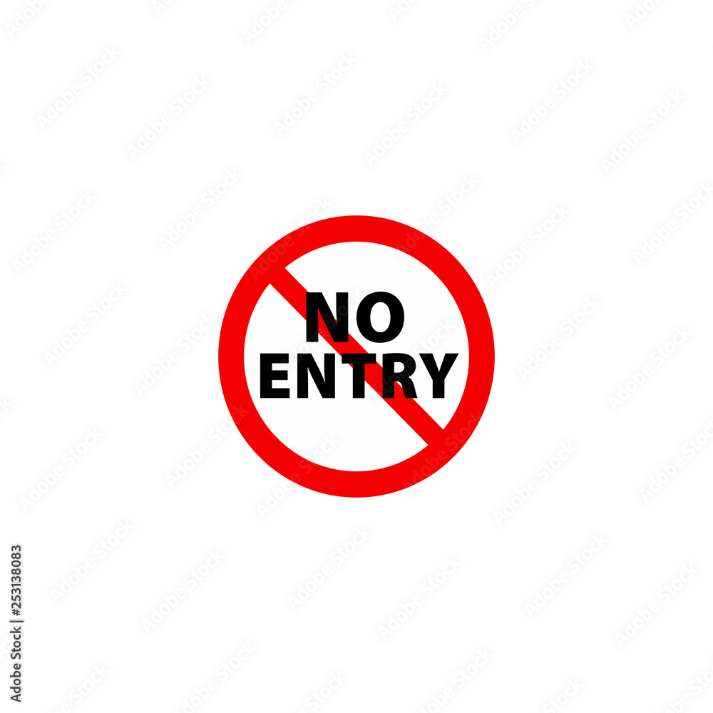 no entry no entry