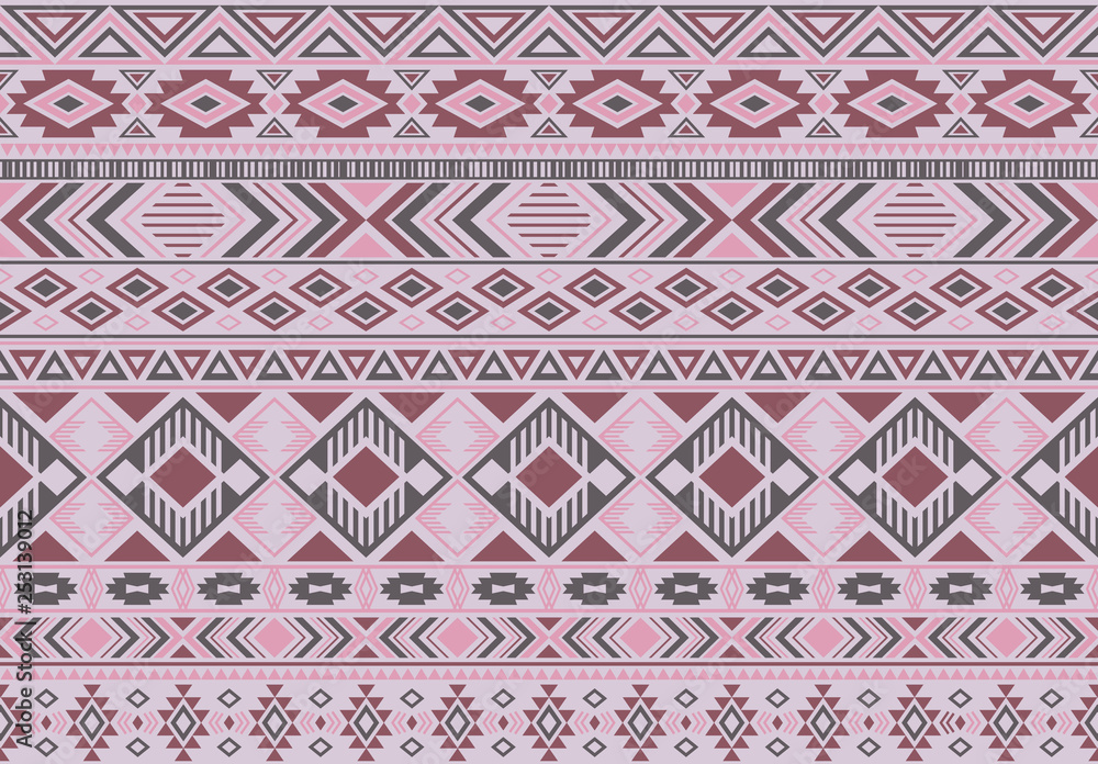 Indian pattern tribal ethnic motifs geometric seamless vector background. Rich boho tribal motifs clothing fabric textile print traditional design with triangle and rhombus shapes. Indian pattern tribal ethnic motifs geometric seamless vector background. Rich boho tribal motifs clothing fabric textile print traditional design with triangle and rhombus shapes.
