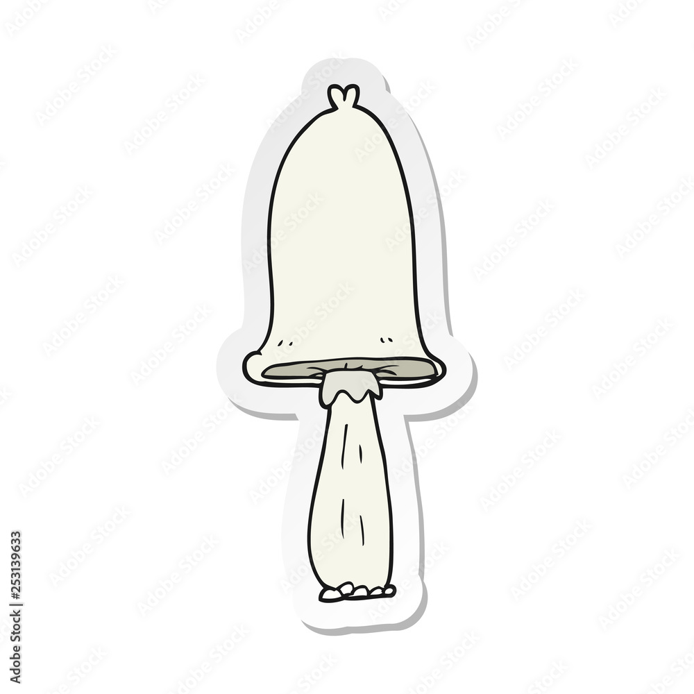sticker of a cartoon mushroom sticker of a cartoon mushroom