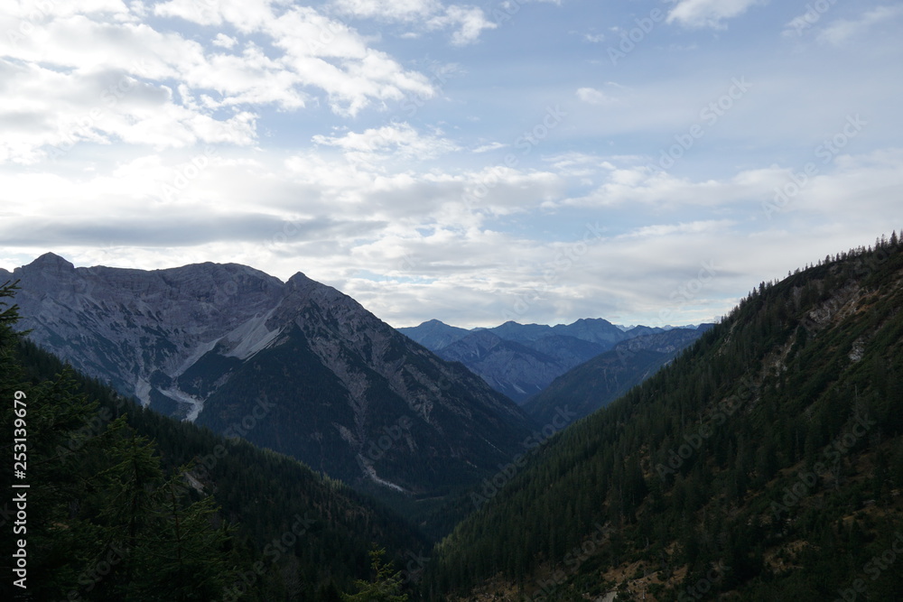 Mountain view, hiking, hochplatte, Germany, alps