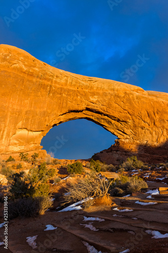 North window arch