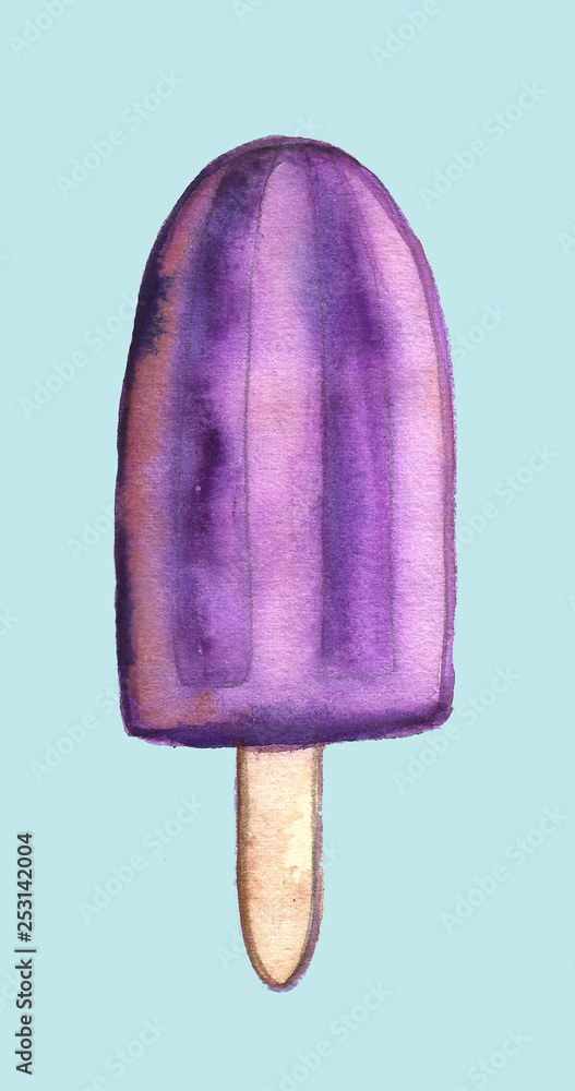 Hand drawn sweet love pink ice-cream macaroon Hand drawn sweet love pink ice-cream macaroon