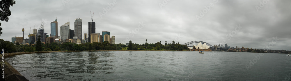 Skyline Sydney Panorama Hafen Ufer