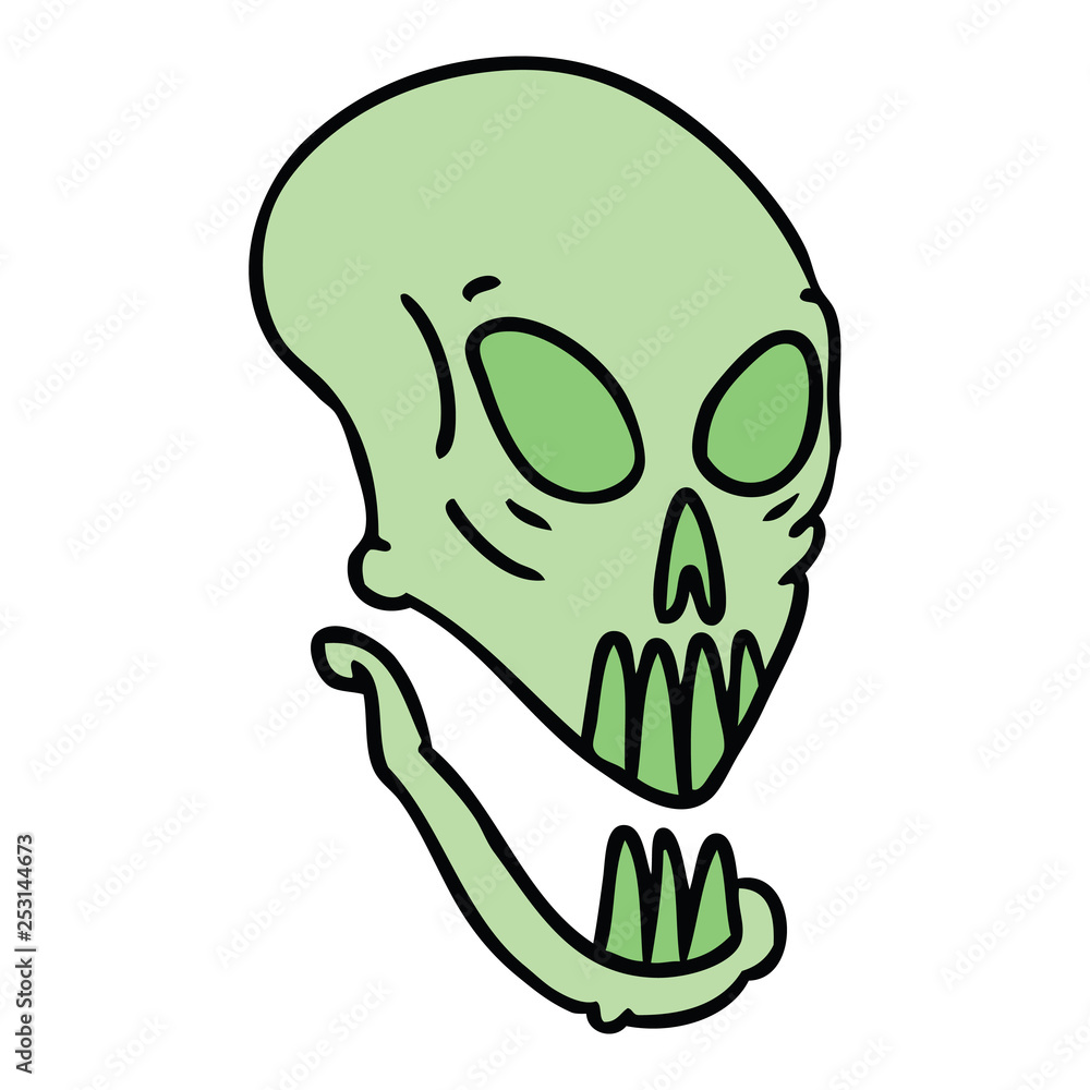 cartoon doodle of a skull head cartoon doodle of a skull head