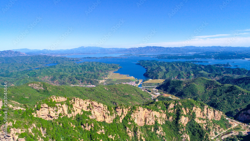 above,aerial view,beautiful,beijing,blue,china,climbing,clouds,destinations,drone,europe,famous,forest,green,hiking,hill,journey,lake,landscape,leisure,miyun,mount,mountain,mountains,natural,nature,ou