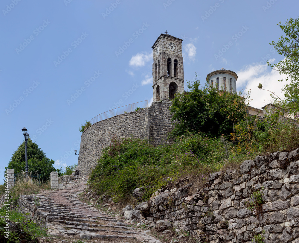The church of St. Nicholas in the village Kalarrytes (region Tzoumerka, Greece, mountains Pindos).