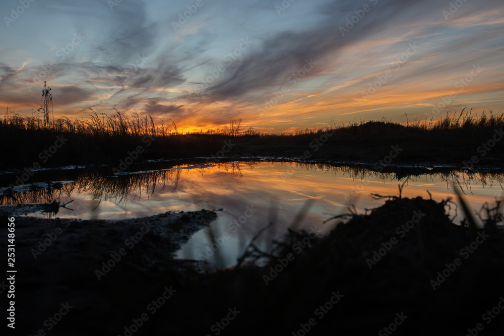 Sunset over Water Sunset over Water