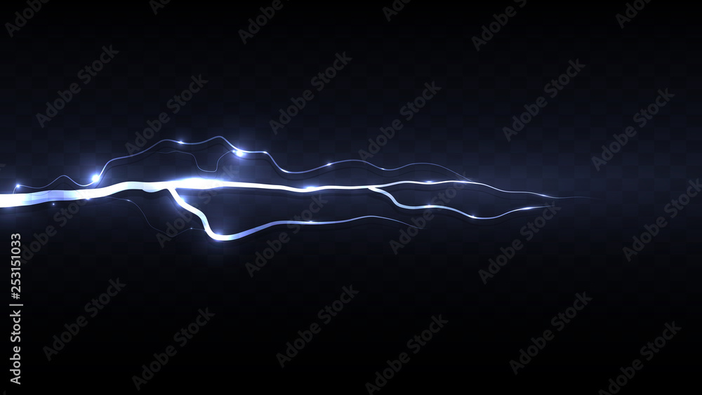 Lightning discharge in a storm Lightning discharge in a storm