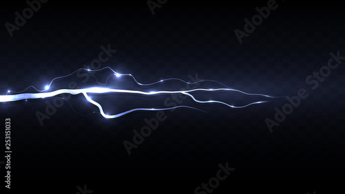 Lightning discharge in a storm