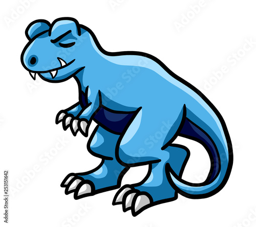 Sleeping Blue T Rex