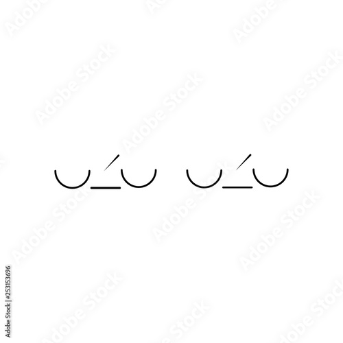 Amphibrach sign. Size of syllabic-tonic verse sign