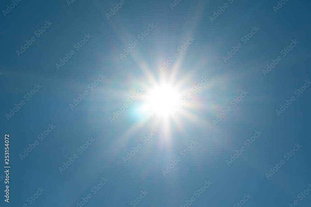 sun with massive lensflare