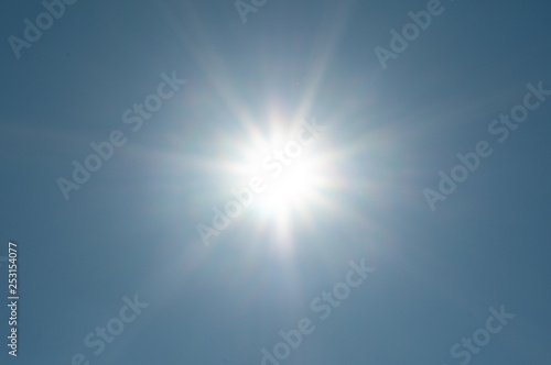sun with massive lensflare